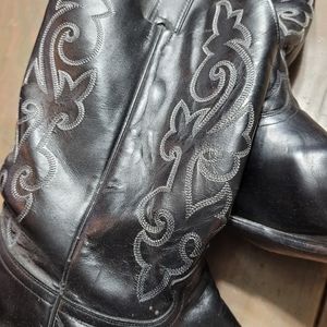 Justin Boots Mens 13 EE Black Dress Boot